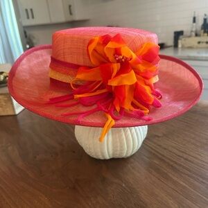 Kara Suite Pink and Orange Hat